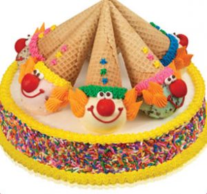Clown Cone Sprinkles Cake